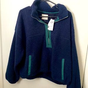 NWT Abercrombie soft A&F collection quarter zip size xl